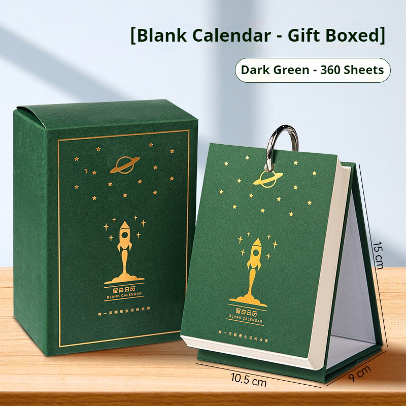 blank skrivebordskalender skrivebordsdisplay bærbar kalender skrivebordsdekorasjon gjør-det-selv håndlaget dagbok 200g/250g tykke pappkort papir: Rød
