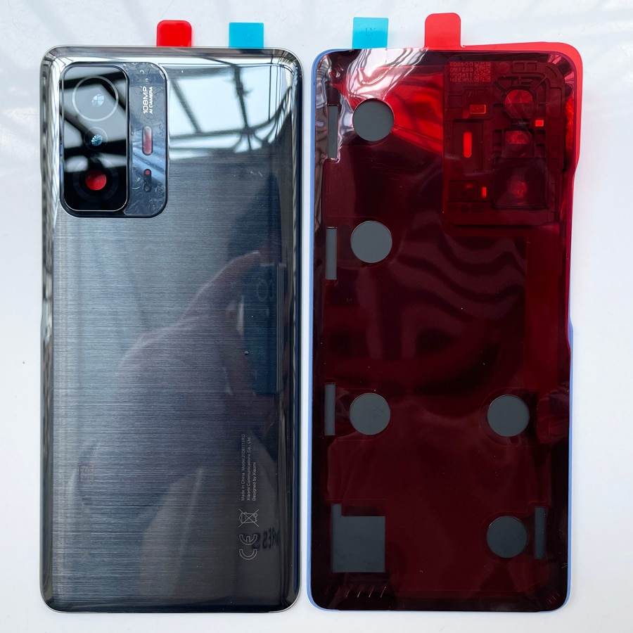100% Original Glas Zurück Für Xiaomi 11T 5G / 11T Profi 5G Batterie Abdeckung Tür Zurück gehäbenutzen Hinten fallen Ersatz Teile + Kamera Objektiv