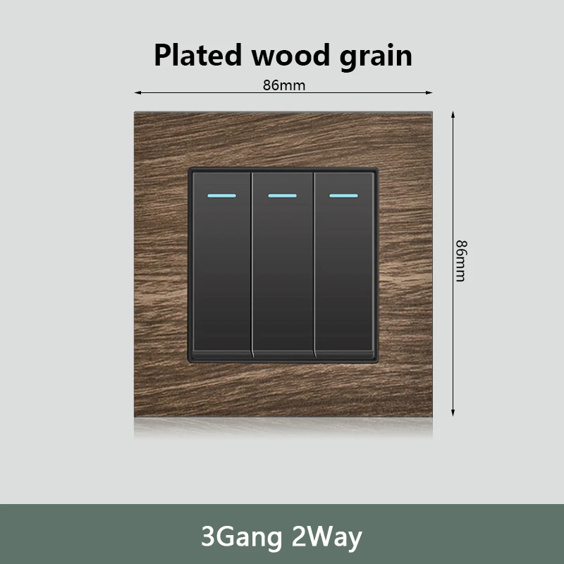 Interrupteur d'éclairage mural rétro grain de bois, prise de courant murale rapide de Type C 18W 220V, prise électrique européenne EU FR avec chargeur USB