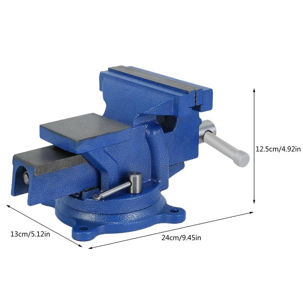 5 Inch 125mm Work Bench Vice Operation Platform Vise Workshop Clamp Engineer Jaw Table Swivel Base Heavy Duty Tools Metal Vise
