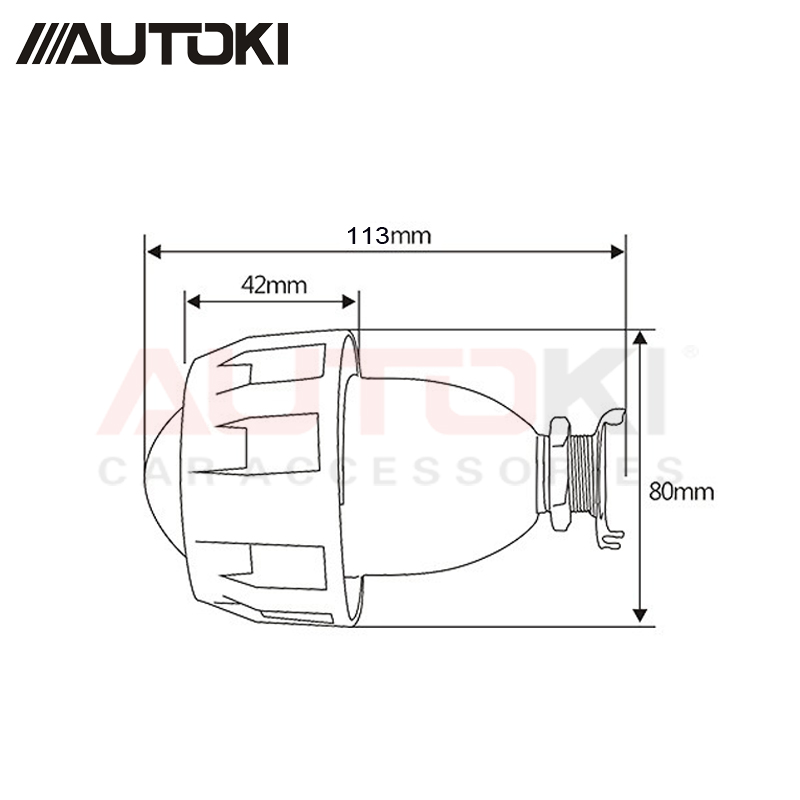 2 unids/lote Autoki LHD/RHD 1,8/2,0 pulgadas H1 Mini lente de proyector bi-xenón + cubierta para faros de coche H4 H7 9005 9006
