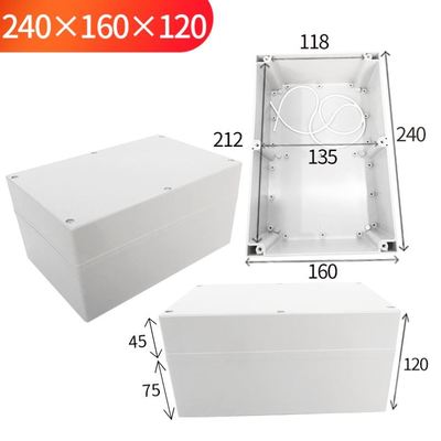 Waterproof Plastic Enclosure Box Electronic Project Instrument Case Electrical Project Box Outdoor Junction Box Housing: 240x160x120
