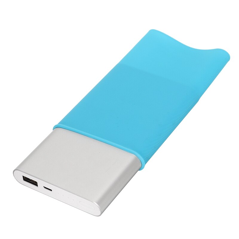 Capa traseira protetora de silicone, de alta qualidade, para xiaomi mi 2ª geração, power bank, 10000mah