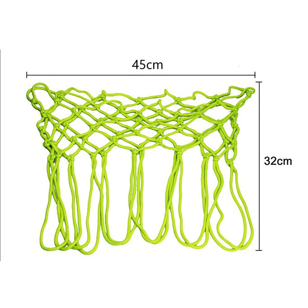 Green Fluorescent Basketball Net Luminous Basketball Net Night Sports Fluorescent Standard Basketball Net #YL5