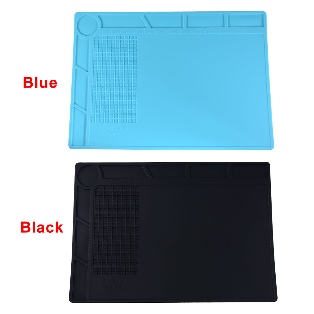 s-130 Heat Insulation Desk Mat Silicone Pad Magnetic Section BGA Soldering Phone Repair Tools for BGA Soldering Repair Station