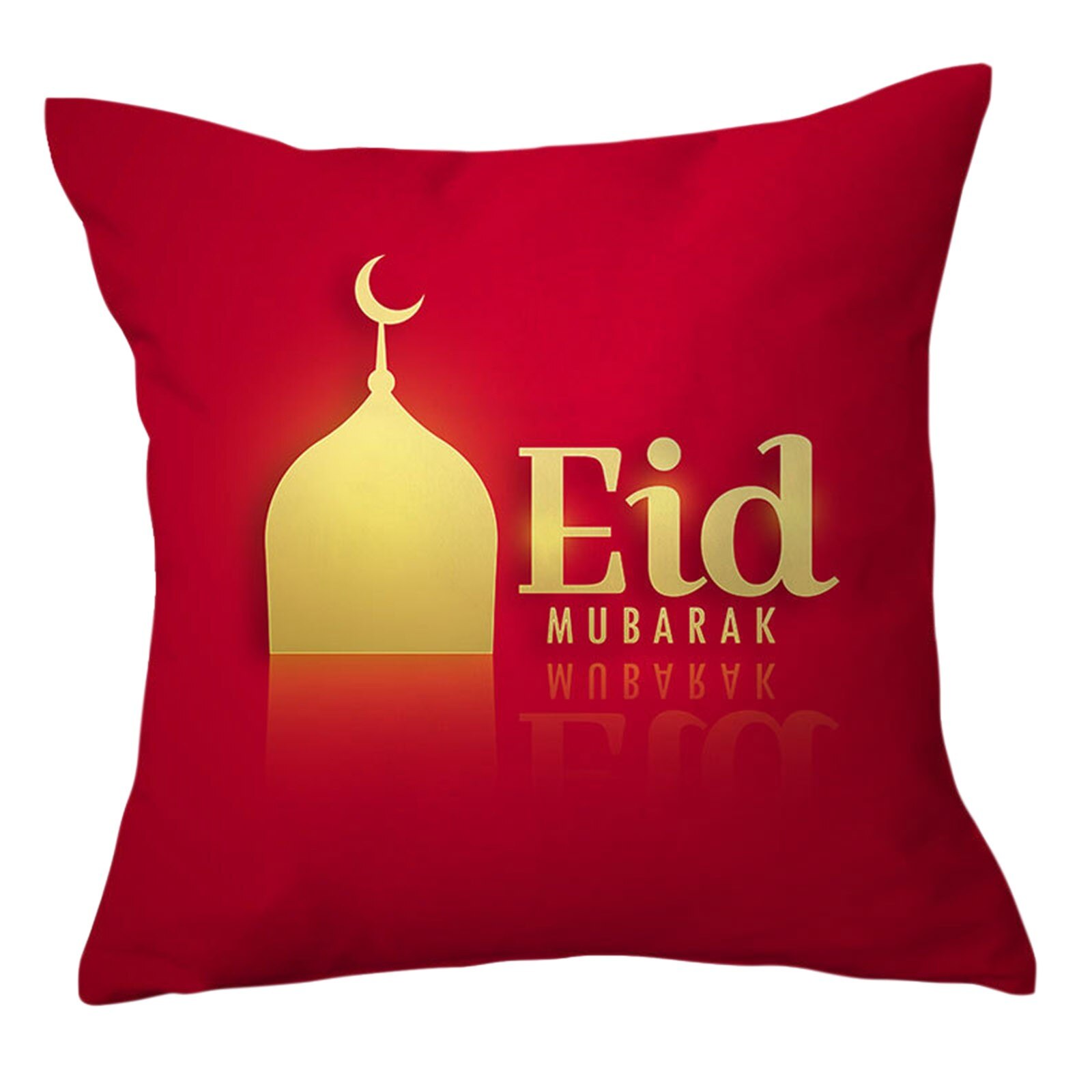 Ramadan Decoratie Kussenhoes Gold Moon Star Eid Mubarak Feestelijke Kussensloop Goedkope Kussensloop Auto Room Decor: A