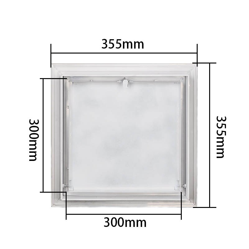 Ccess-Panel de acceso de pared o techo para puerta, apertura empotrada, Universal, ABS, cuadrado, plástico blanco, fácil de poner, 100x150mm -400x48000mm
