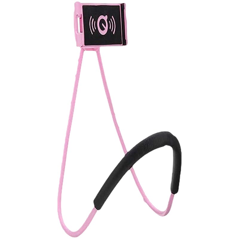 Universel Paresseux Cou Support Suspendu Mobile Support De Tablette Clip Tablette Pad Cou Support de Serpent Flexible: Rose