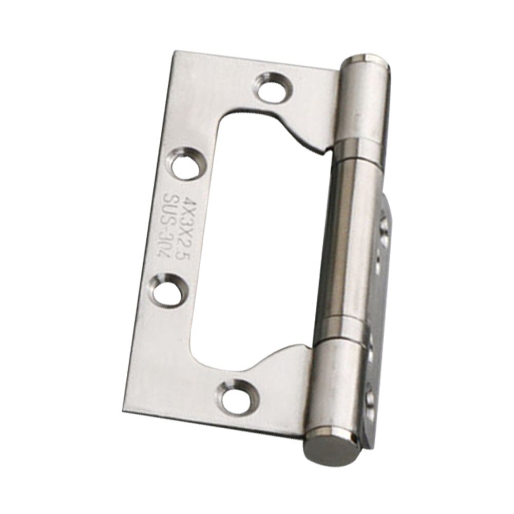 2pcs Heavy Duty Ball Bearing Hardware Easy Install Stainless Steel Home Door Hinge Durable Replacement Parts Thickened Silent