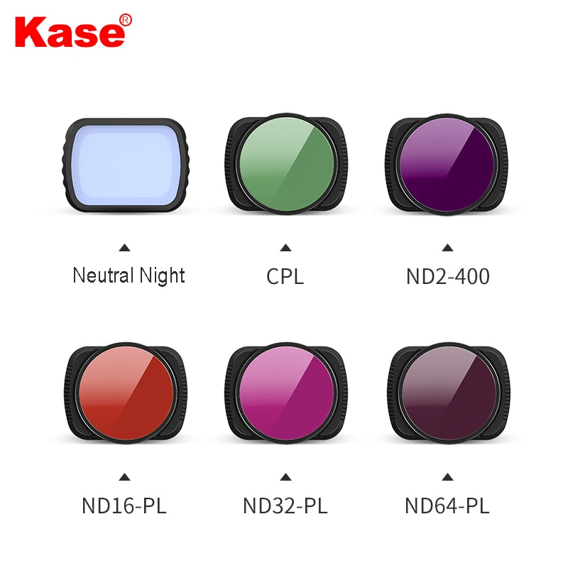 Kase magnético ajustable ND2-400 / ND + PL / CPL / Neutral filtro nocturno para Osmo Pocket 2 cámara de mano