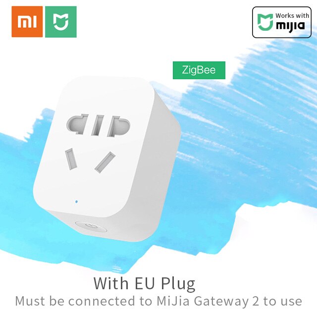 Xiaomi Mi Smart Socket Mijia Smart home plug wifi or ZigBee Version APP Remote Control Power Detection Work with Mi home APP: ZigBee Socket EU