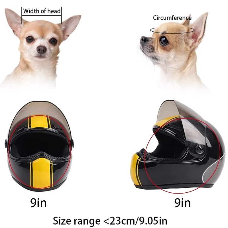 Knappe Leuke Pet Helm Kat Hond Cap Outdoor Anti-Collision Hoed Voor Kat Hond Styling Foto Mini Motorhelm props Huisdier Hoed