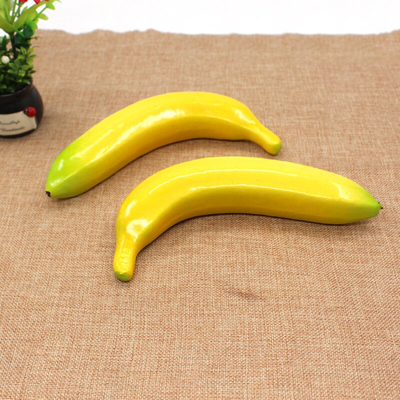 Kunstige frugter skum æbler orange banan simuleringsmodel til bryllupsfest hjemmeindretning fotografering rekvisitter  ud88: Banan