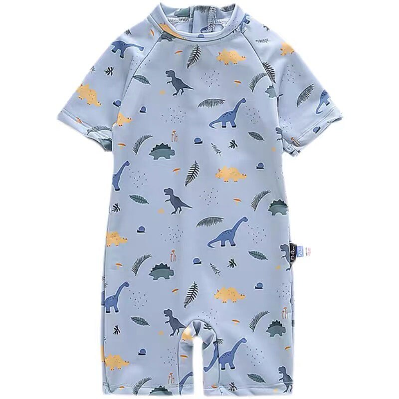 HAYANA 2022 costume da bagno per bambini ragazzo Cartoon Dinosaur Beach costumi da bagno protezione solare ad asciugatura rapida