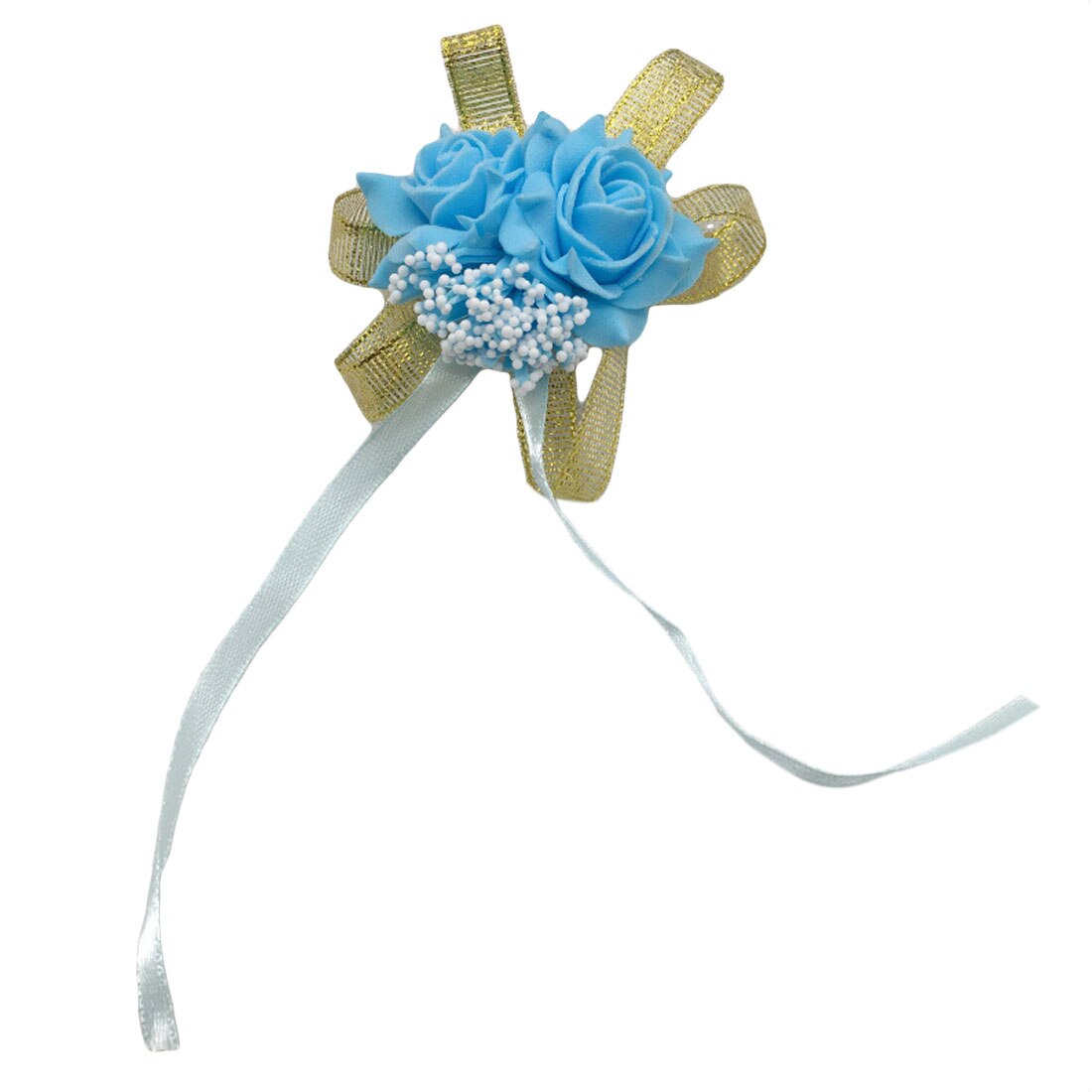 Flores artificiales para novia para bailar de boda decoración nupcial accesorios para baile de graduación ramillete de muñeca dama de honor flores de mano: 3