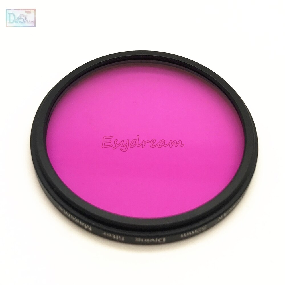 52mm 58mm 67mm Waterdichte Magenta Paars Filter voor Duiken Onderwater Camera Gopro Xiaomi Yi Sjcam Kleur Conversie 67 58 52mm