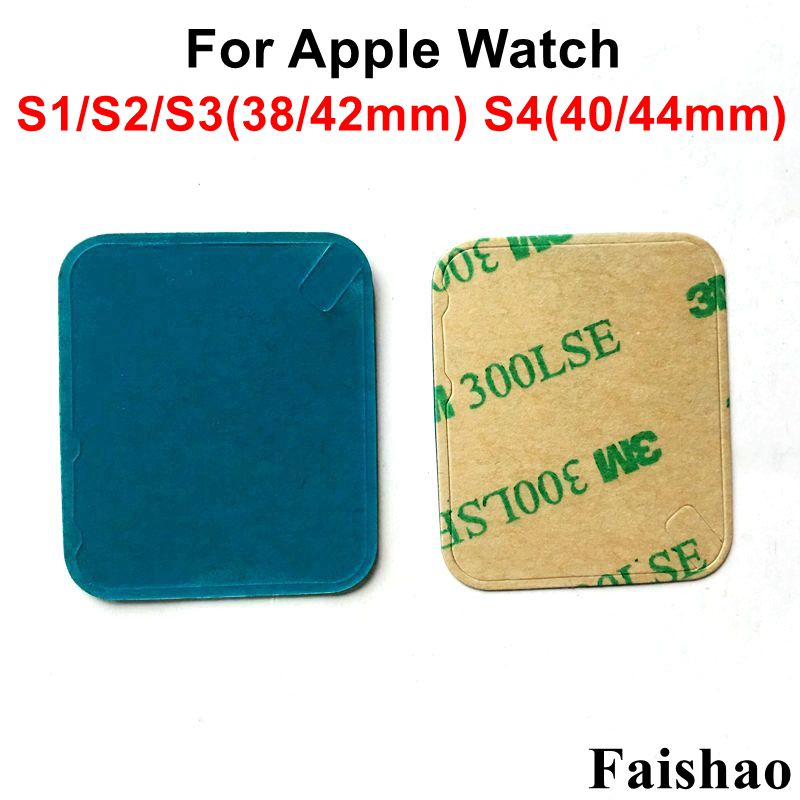 FaiShao-adhesivo para pantalla LCD de Apple Watch Series 1, 2, 3, 4, 38mm, 42mm, 40mm y 44mm, lote de 2 unidades