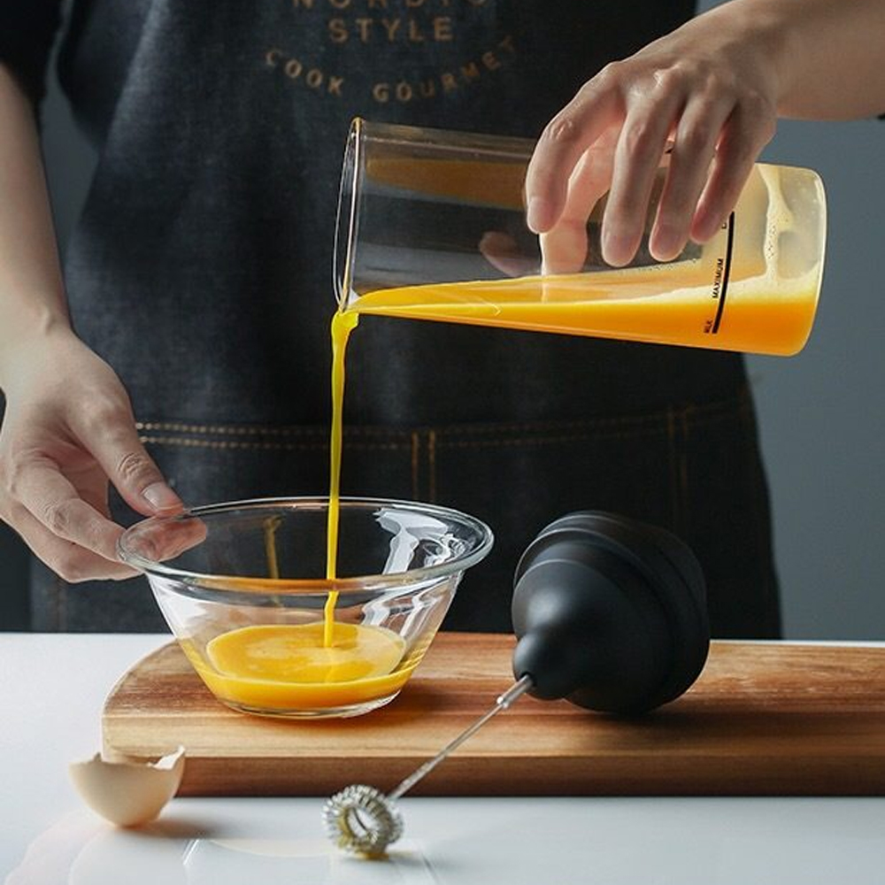 Mousseur à lait électrique, en acier inoxydable, Double maille, pour faire mousser le café