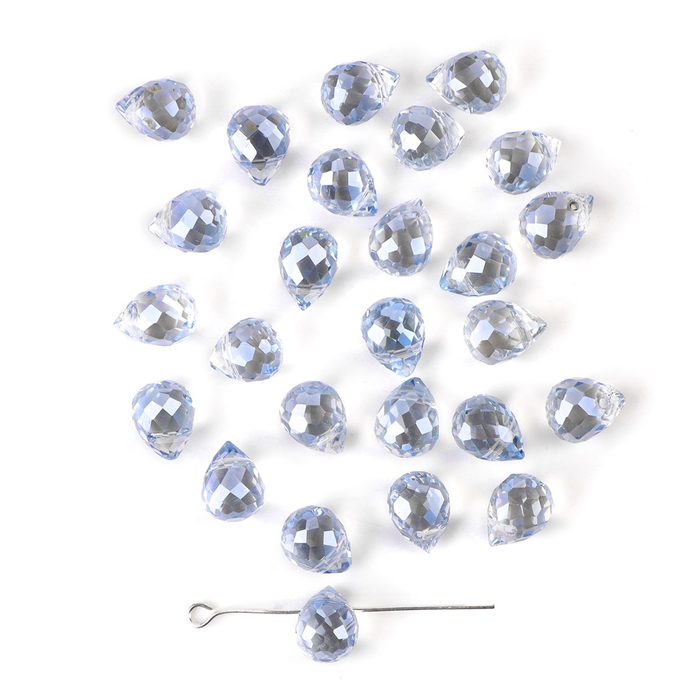 30 Uds. Cuentas de cristal checo de mariposa, abalorios de Color AB, cuentas espaciadoras facetadas sueltas para fabricación de joyería, pendientes hechos a mano DIY: Rosa fuerte