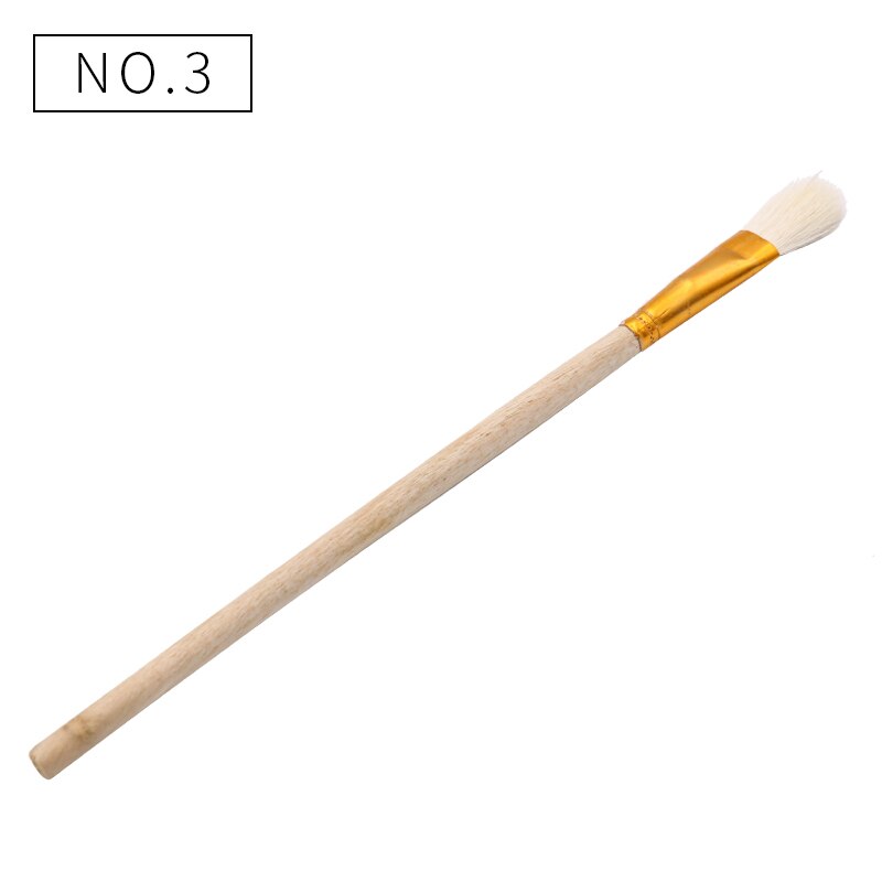 10 stücke Wolle Stift Pinsel Glatte und Weiche Gold Blättert Stift Gute Werkzeug für Vergoldung Blätter Pinsel: Nein3
