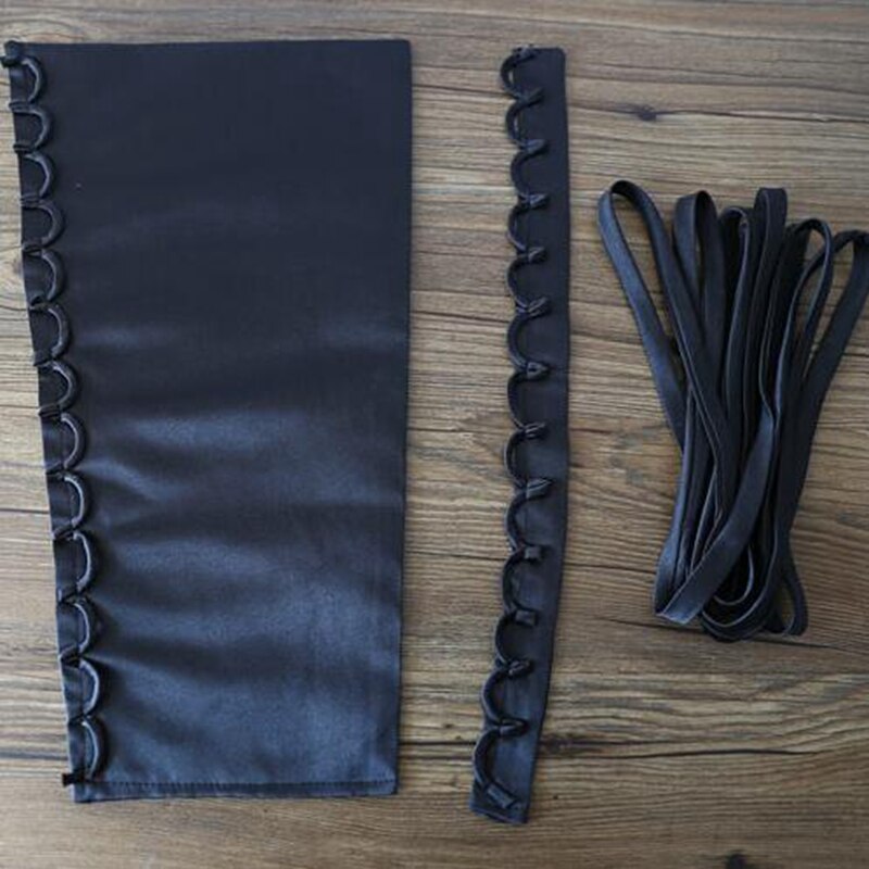 3 stk sæt satin korset kit lynlås udskiftning brudekjole farver tilbage snøre tjm 9221: Sort