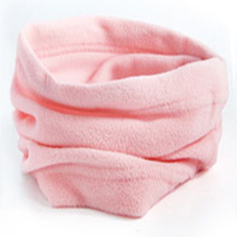 Winter Essential Unisex Polar Fleece Neck Men and Women All Appropriate Headband Wrap Shawl Scarf 9 colors: Pink