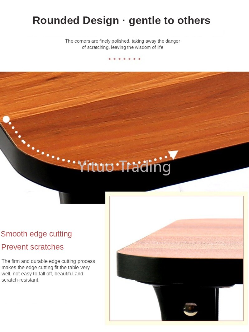 MDF Table, Fiberboard Small Dormitory Computer Bed Desk, Artificial Board Student Folding Small Table, Bedroom Seating