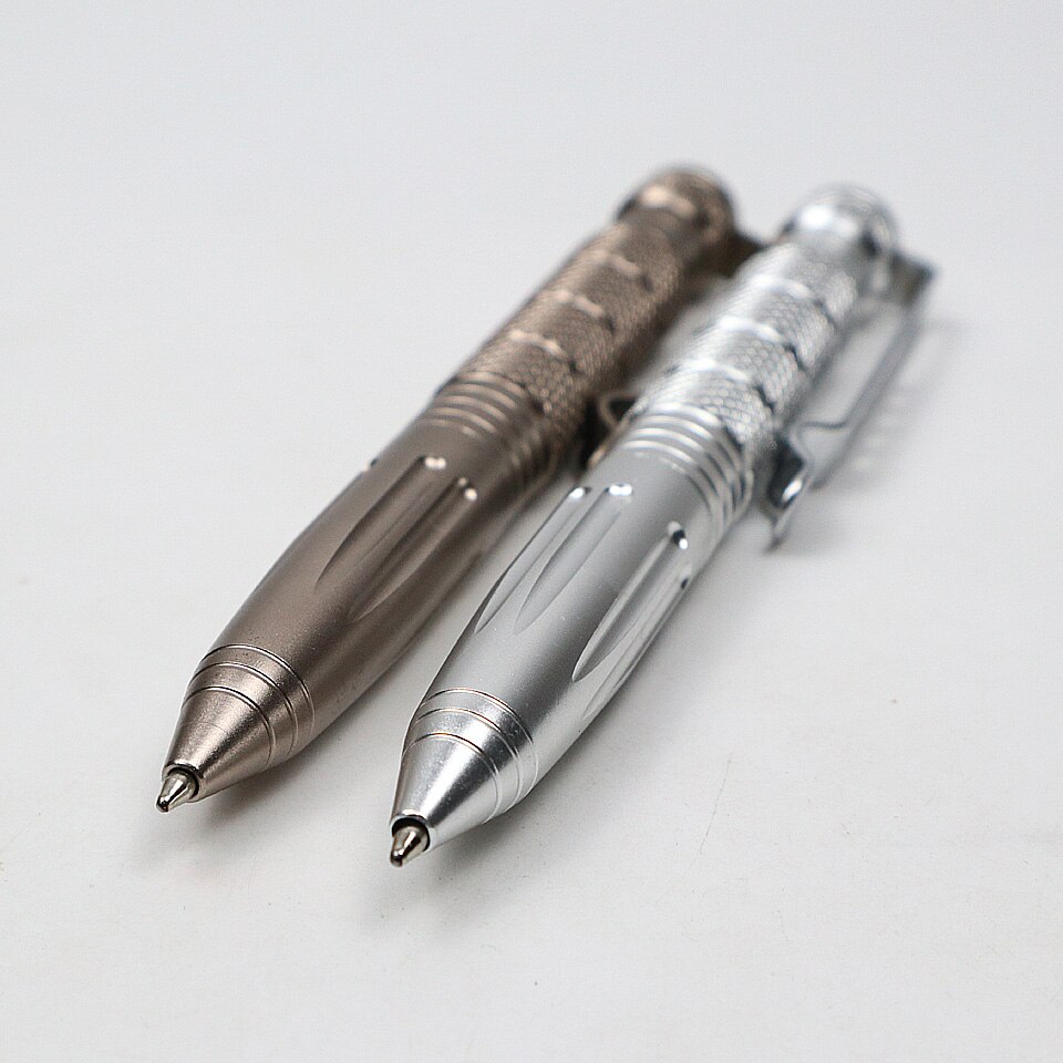 1PCS Multi-functional Ballpoint Pen 0.7mm Black ink Aluminum alloy Rotating Tool Broken Glass Ball-pen