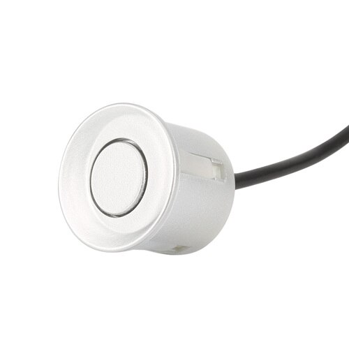 1 stück 22mm Parkplatz Sensor Mit 2,5 m Kabel für Auto Parkplatz Sensor Kit Monitor Umge System Auto Mithelfer auto Styling: Silber