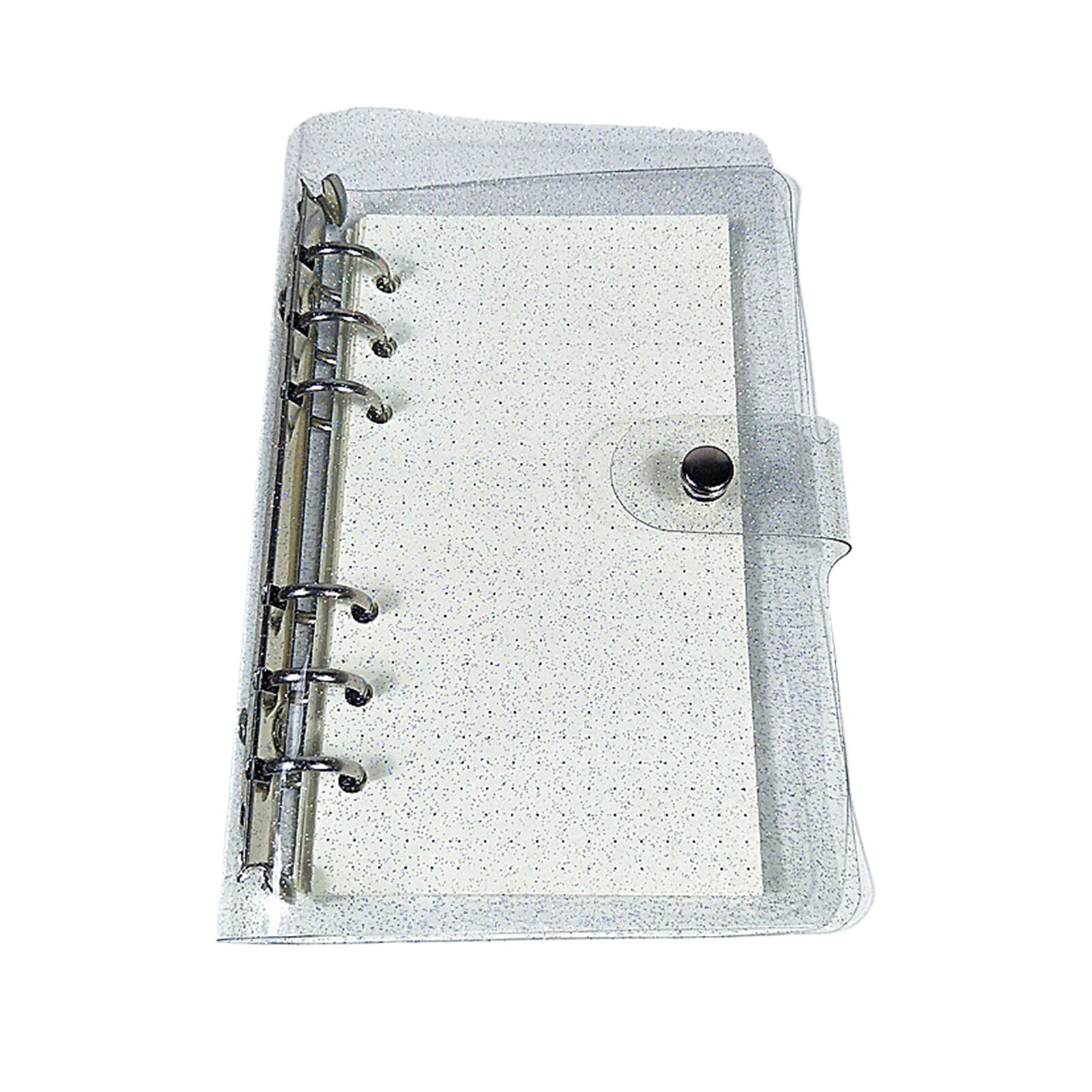 A6 Office Portable PVC Daily Planner School Supplies Transparent Loose Leaf Protector Binder Cover File Folder Home Notebook: Transparent