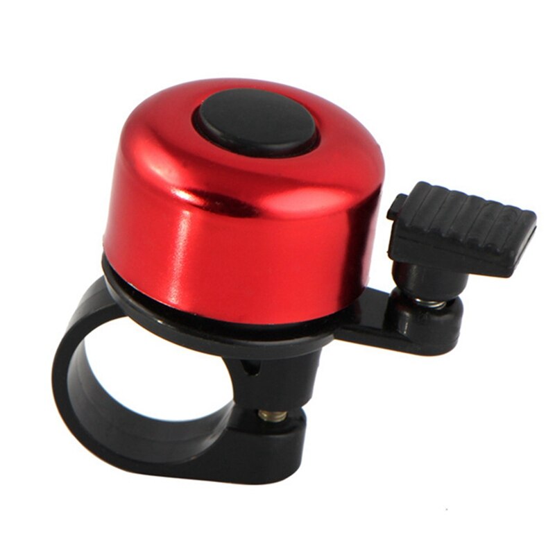 Bicycle Handlebar Metal Ring Mini Bike Bell Horn Sound Alarm Folding Cycling Accessory Outdoor Protective Bell Rings: Red