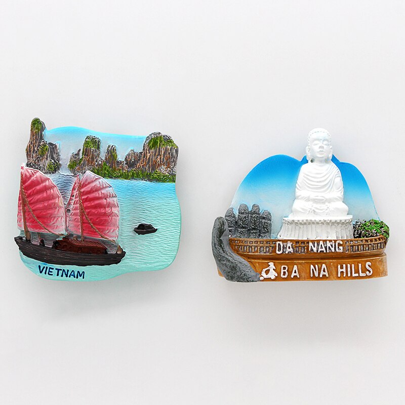 3d kjøleskapsmagnet sørøst-Asia vietnam gal hus da nang montere bana magnetisk kjøleskap lim vietnam turist suvenir