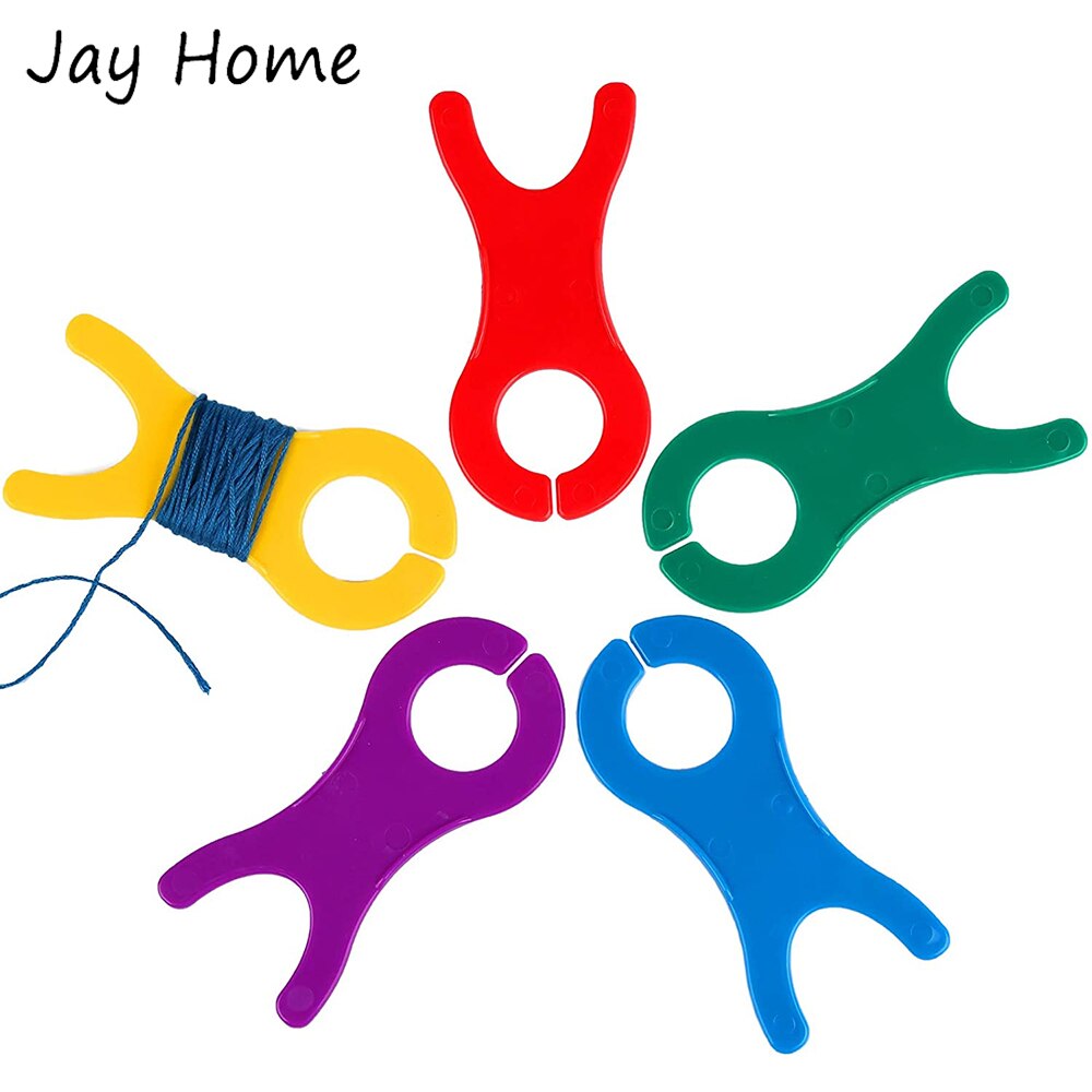 5-20Pcs Large Yarn Bobbins Plastic Winding Plate Boards for Cross Stitch Embroidery Thread Organizer Sewing Weave Winder Tools