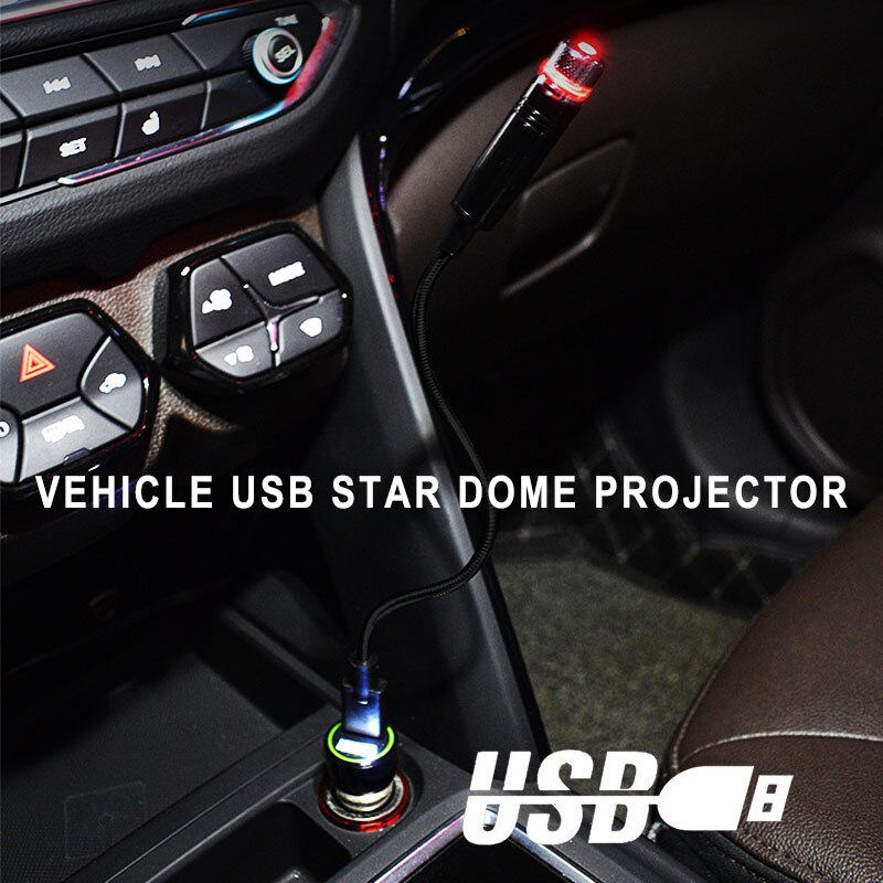Universele Sfeer Lamp Led Auto Dak Ster Nachtverlichting Interieur Ambient Sfeer Galaxy Lamp Usb Plug Licht Decoratie Licht Licht