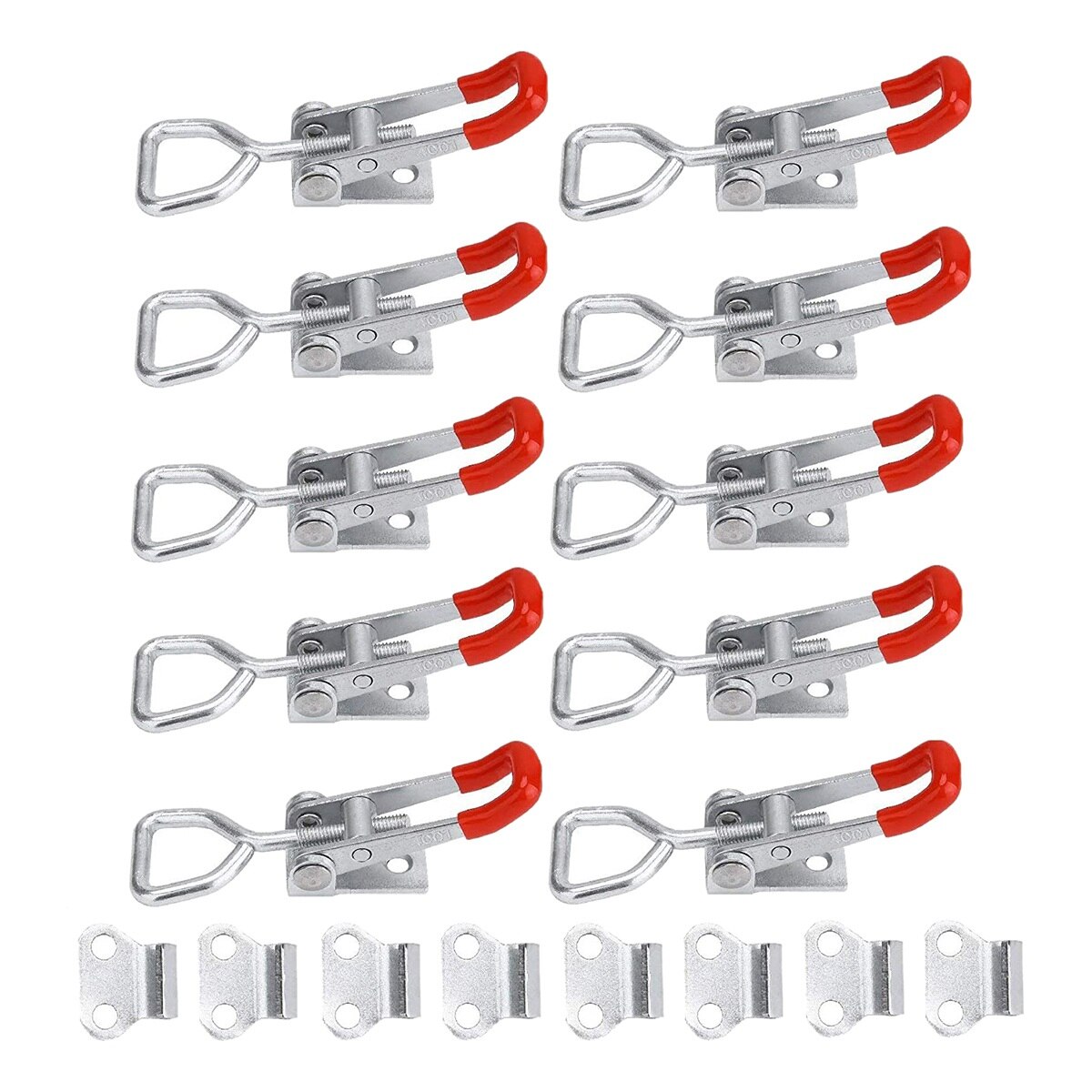 10 Pack Adjustable Toggle Latch Clamp 150Kg Holding Capacity, 4001 Heavy Duty Quick Release Pull Latch Toggle Clamp: Default Title