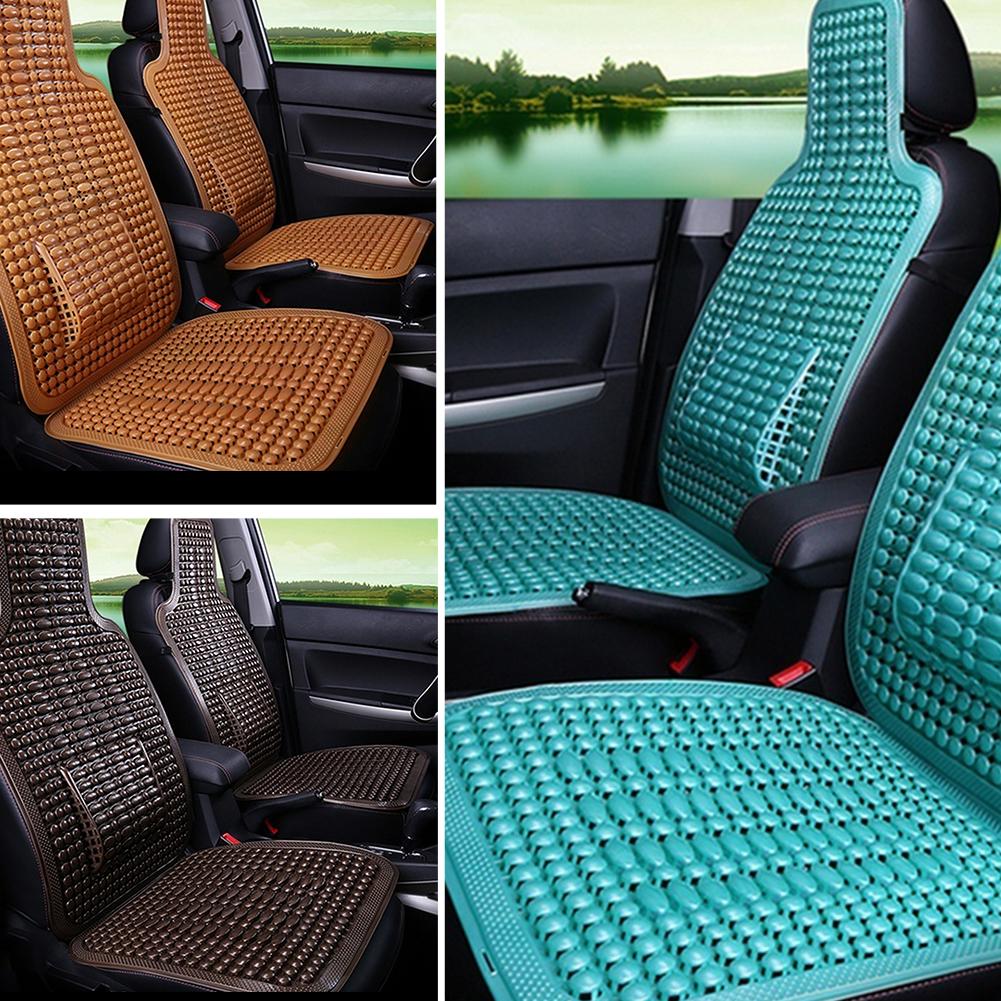 1Pcs Universele Zomer Autostoel Koele Kussen PVC Kralen Massage Auto Stoel Cover Met Zachte Taille mat Ademend Duurzaam