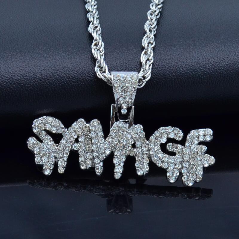 Collier Hip Hop en laiton couleur or chaînes glacées Micro Pave cubique Zircon sauvage pendentif breloque collier pour hommes