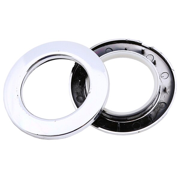 8PCS Curtain Grommets Curtain Eyelet Roman Ring Clips Low Noise Inner Diameter 40mm DIY Rings for Window Bathroom Decor: Polish Silver