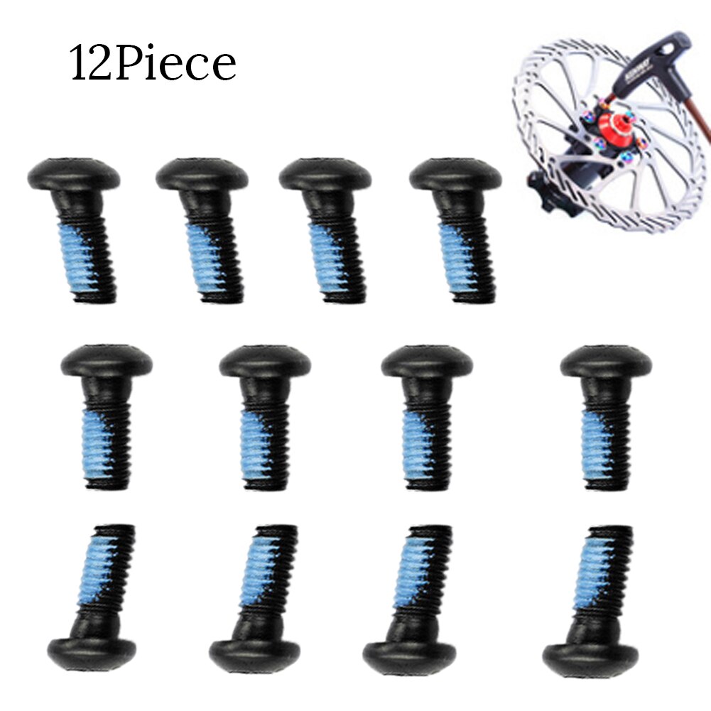 12 Stuks Per Set 12Mm Fiets Schijfrem Bouten Schroeven T25 Hoofd Mountainbike Disc Fietsen Accessoires Staal mount Schroef