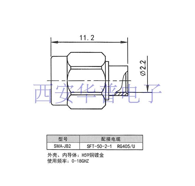 SMA-JB2 SMA-JB3 RF Connector SMA Male RF Coaxial Connector 18G High Frequency Connector