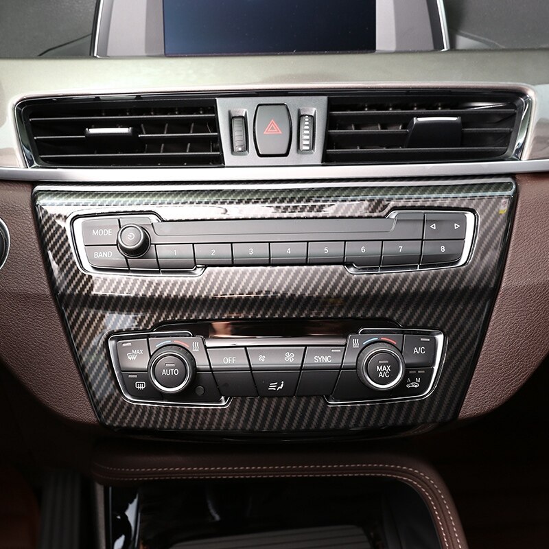 Carbon Fiber Stijl Auto Interieur Center Console Cd Panel Trim Voor X1 F48 Auto Accessoires