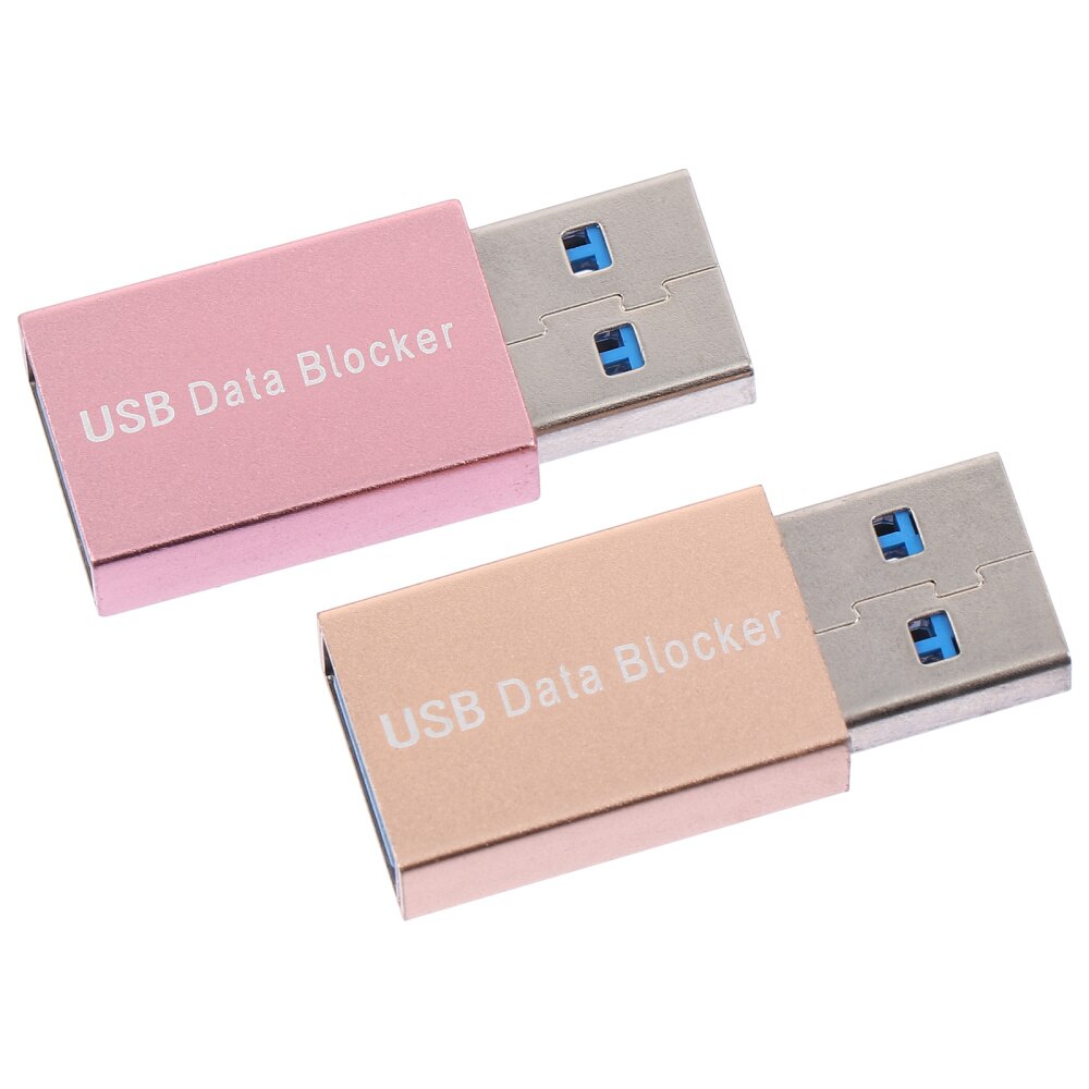 2 Stuks Usb Data Blocker Man-vrouw Adapter Jacking Preventie