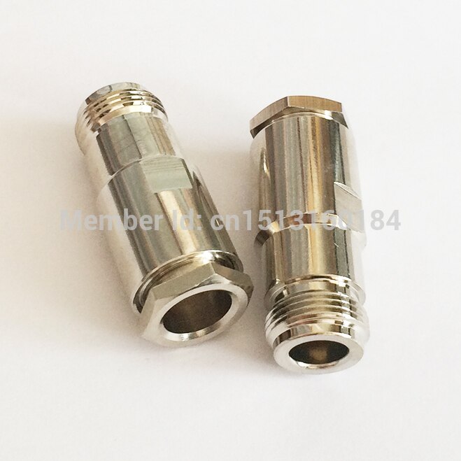 1pc N Female Jack RF Coax Convertor Connector RG8,RG213,LMR400 Straight Nickelplated