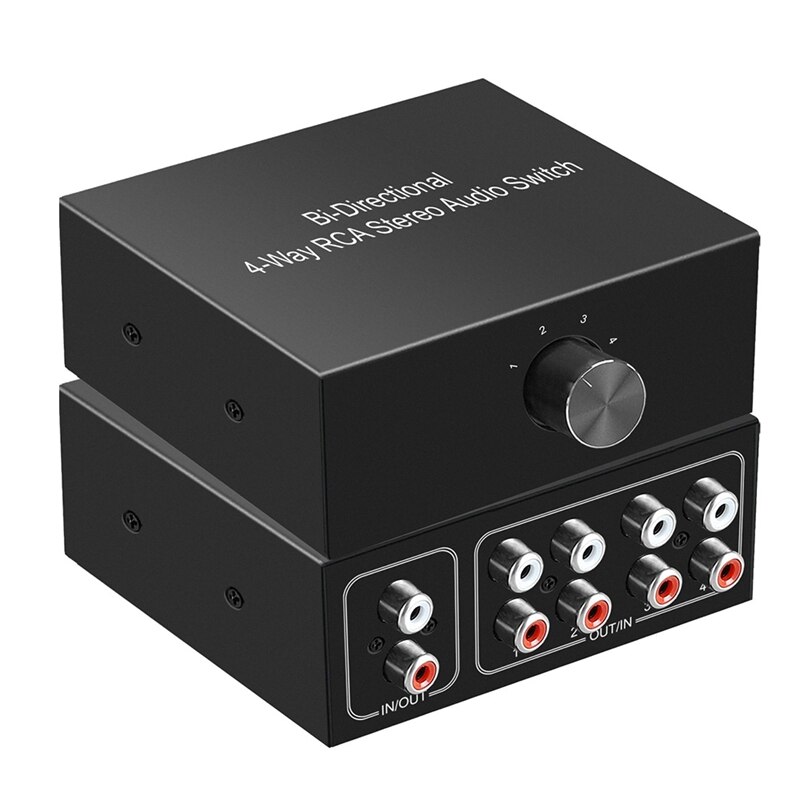 4 Way Stereo L/R Sound Channel Bi-Directional Audi... – Grandado