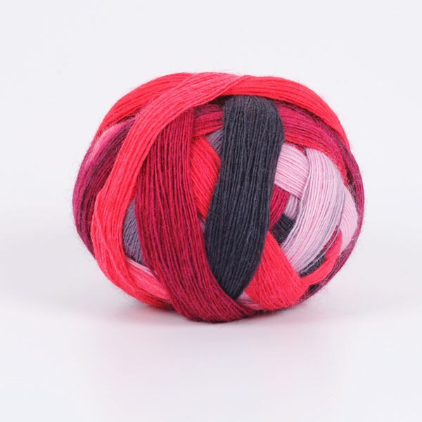 nouveauté 100g 800 m naturel doux laine arc-en-ciel espace colorant fantaisie fil unique organique Crochet fil X4012: 03