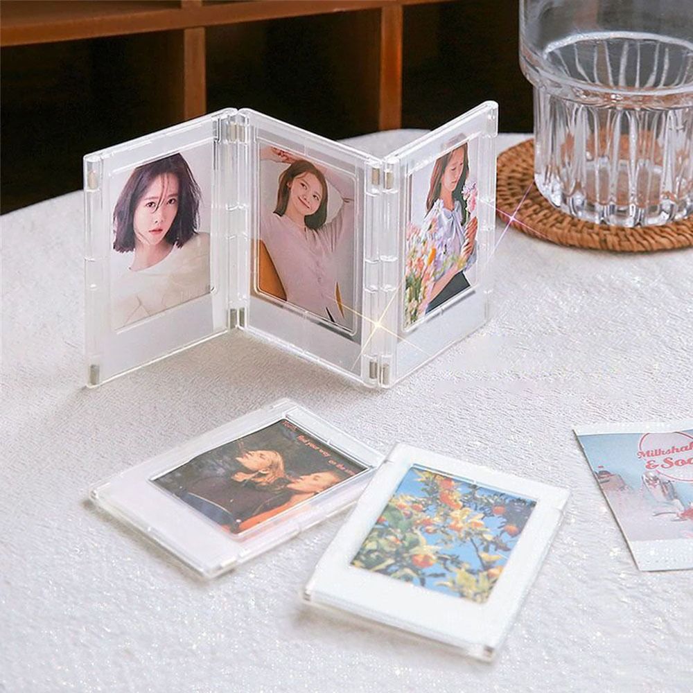 3-Inch Fotolijst Magneet Frame Voor Polaroid Foto Mini Acryl Magnetische Fotolijsten Transparant Acryl Display Stand