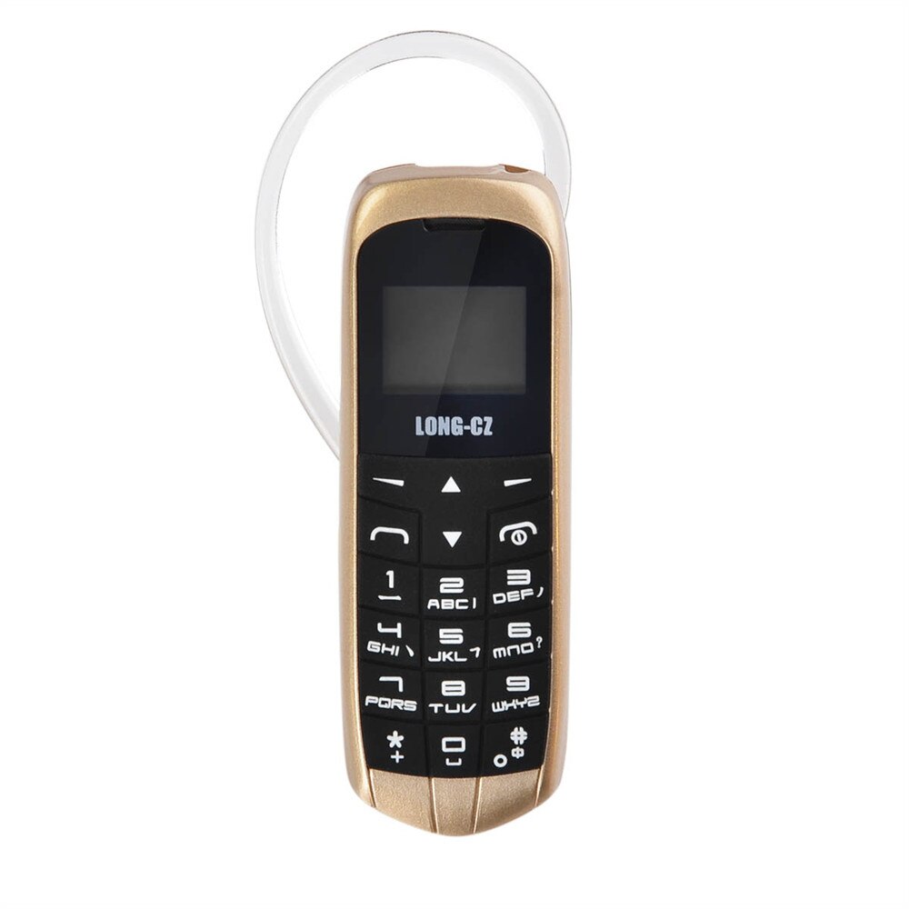 długo-CZ J8 Dialer bluetooth mini telefon komórkowy 0.66 cala z bezprzewodowy obsługa radia FM, karta mikro SIM, sieć GSM