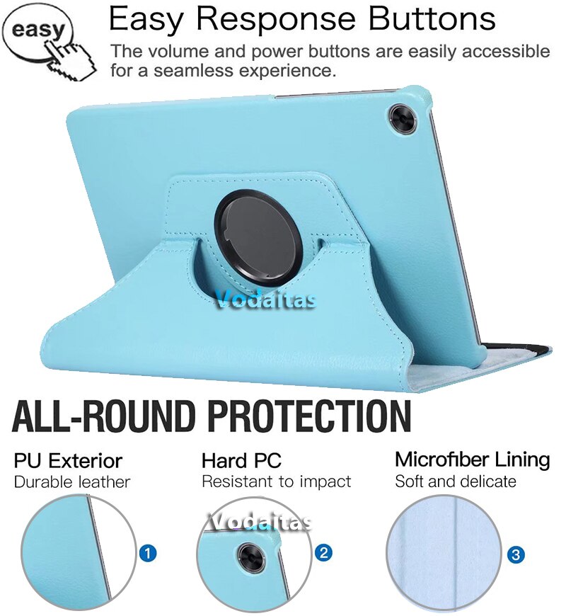 Tablet Case for Realme Pad 10.4 inch RMP2102 RMP2103 Leather 360 Smart Case Cover for Tablet OPPO Pad 11 2022 Funda