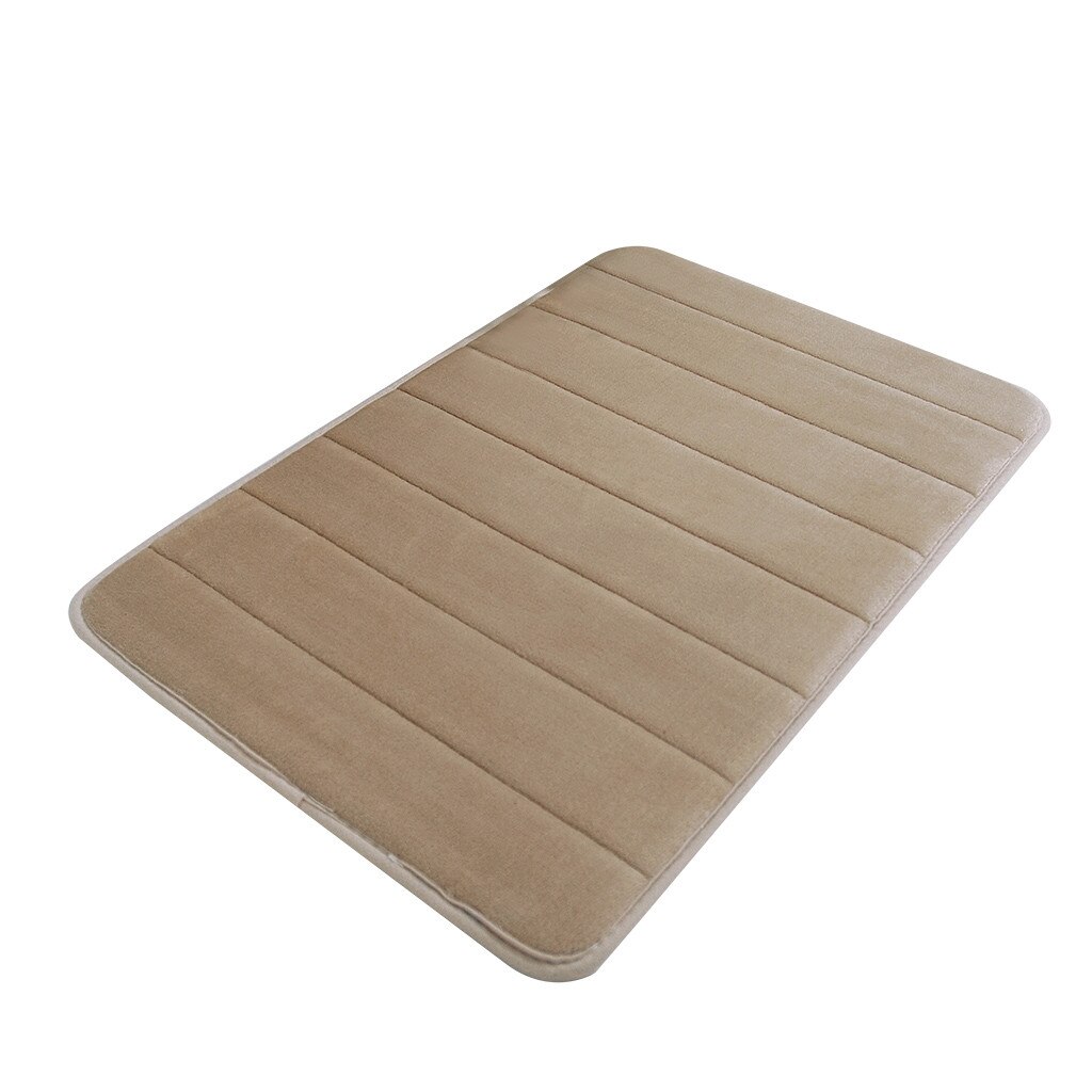 Non Slip Bath Mat Bathroom Carpet Mat in the Bathroom Bath Pad Bathroom Rug Carpet for Living Room kitchen Toilet Floor Mat: Khaki