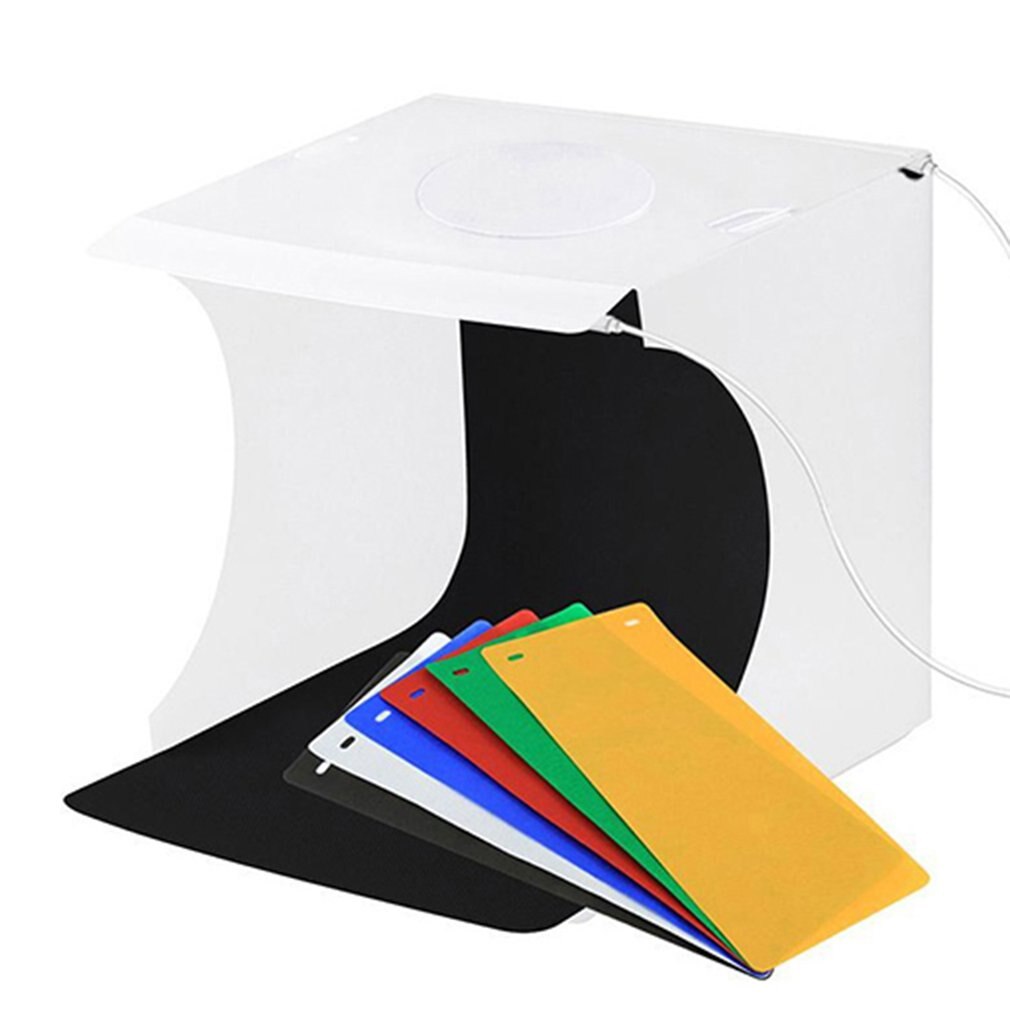 Folding Lightbox Tabletop Shooting Softbox Mini Photo Studio Light Soft Box for Product Photography Background Kit